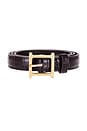 view 3 of 3 Logo Mini Waist Belt in Brown Croco