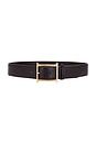 view 1 of 3 Logo Belt in Dark Brown