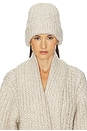 view 1 of 4 Joanie Hand Knit Beanie in Oatmeal