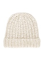 view 3 of 4 Joanie Hand Knit Beanie in Oatmeal