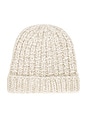 view 4 of 4 Joanie Hand Knit Beanie in Oatmeal