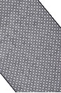 view 4 of 4 The Shawl in Silk Chiffon in Navy & Ivory Dot