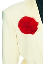 view 3 of 4 Red Silk Flower Pin in Red
