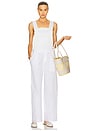 view 2 of 5 The Summer Overalls With Vintage Swiss Embroidery in White