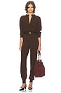 view 1 of 3 Aubrielle Jumpsuit in Dark Brown