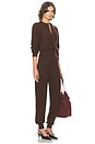 view 2 of 3 Aubrielle Jumpsuit in Dark Brown