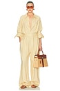 view 2 of 4 COMBINAISON PAPERBAG JUMPSUIT IN WASHED LINEN in Basket Beige