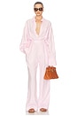 view 2 of 4 COMBINAISON PAPERBAG JUMPSUIT IN WASHED LINEN in Classic Pink
