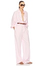 view 3 of 4 COMBINAISON PAPERBAG JUMPSUIT IN WASHED LINEN in Classic Pink