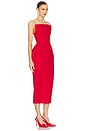 view 2 of 5 The S Curve Dress With Bow in Lipstick Red