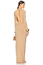 view 4 of 4 Jersey Backless Maxi Dress in Nude