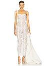 view 1 of 4 The Lace Column Dress in White