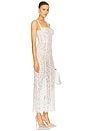 view 3 of 4 The Lace Column Dress in White