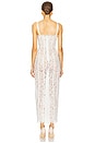 view 4 of 4 The Lace Column Dress in White