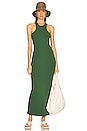 view 1 of 4 Jersey Double Halter Long Dress in Forest
