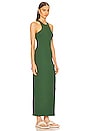 view 2 of 4 Jersey Double Halter Long Dress in Forest
