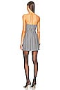 view 3 of 3 MINI STRAPLESS SUIT ドレス in Grey Stripe