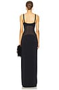 view 3 of 3 Sheer Knit Curve Maxi Dress in Black