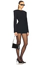 view 2 of 4 The Heavy Crepe Suit Dress in Black