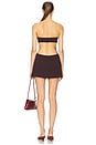 view 4 of 4 The Heavy Crepe Cut Out Dress in Eggplant