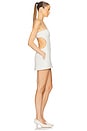 view 3 of 4 The Heavy Crepe Cut Out Dress in Ivory