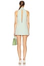 view 3 of 3 The Heavy Crepe Halter Dress in Celadon