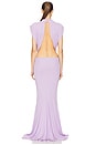 view 4 of 6 The Constantina Jersey Dress With Bow in Amethyst
