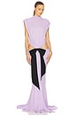 view 6 of 6 The Constantina Jersey Dress With Bow in Amethyst