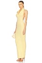 view 4 of 5 Aaliyah Maxi Knit Dress in Butter Yellow