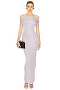 view 2 of 5 Aaliyah Maxi Knit Dress in Silver