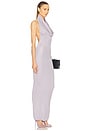 view 3 of 5 Aaliyah Maxi Knit Dress in Silver