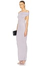 view 4 of 5 Aaliyah Maxi Knit Dress in Silver