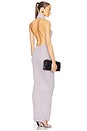 view 5 of 5 Aaliyah Maxi Knit Dress in Silver