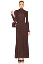 view 1 of 4 Zia Maxi Knit Dress in Brown