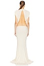 view 4 of 5 The Constantina Jersey Dress With Bow in Swiss Cream