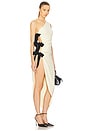 view 1 of 5 The Seline Dress With Bows in Yellow & Black