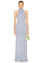 view 3 of 4 Novie Maxi Knit Dress in Sky Blue