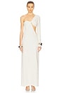 view 1 of 4 The Corsico Draped Dress in Cream