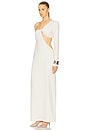 view 3 of 4 The Corsico Draped Dress in Cream