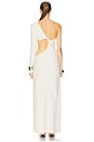 view 4 of 4 The Corsico Draped Dress in Cream