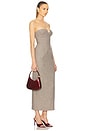 view 2 of 3 The Tweed Marilyn Dress in Taupe Melange