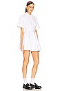 view 3 of 4 Stretch Cotton Sateen Shirt Dress in White