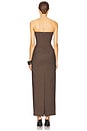 view 3 of 3 The Linear Suiting Dress in Cocoa Melange