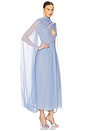 view 1 of 6 The Sabine Dress in Silk Chiffon in Hydrangea Blue