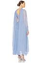 view 5 of 6 The Sabine Dress in Silk Chiffon in Hydrangea Blue