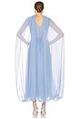 view 6 of 6 The Sabine Dress in Silk Chiffon in Hydrangea Blue