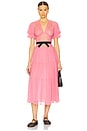 view 2 of 3 The Sasha Dress in Silk Chiffon in Coral Pink