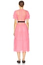 view 3 of 3 The Sasha Dress in Silk Chiffon in Coral Pink