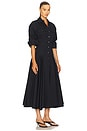 view 2 of 3 Godet Shirt Dress in Black
