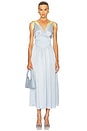 view 1 of 3 The Silk Celeste Dress in Powder Blue